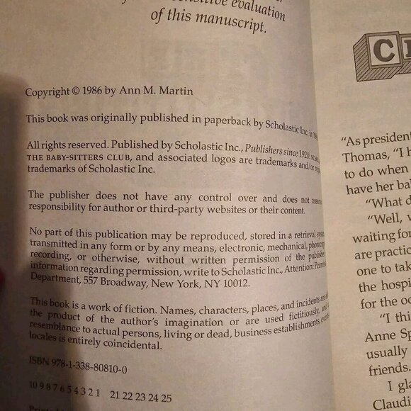 The Truth About Stacey The Baby-Sitters Club #3 Ann M. Martin - Picture 4 of 10